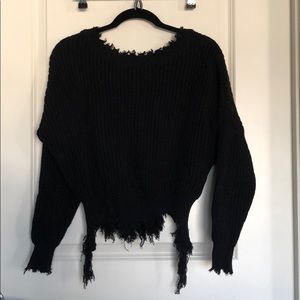 LF Low back knit sweater